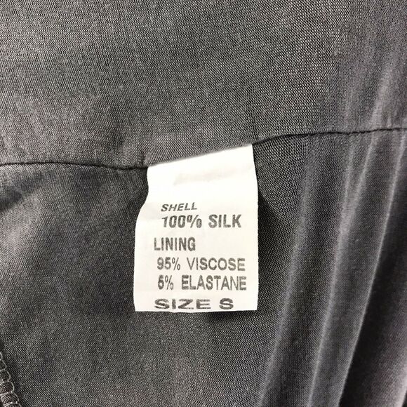 Prontomoda Giusy Silk Sleeveless Blouse Leopard Drape Neck Top Italy Size S - Picture 9 of 10